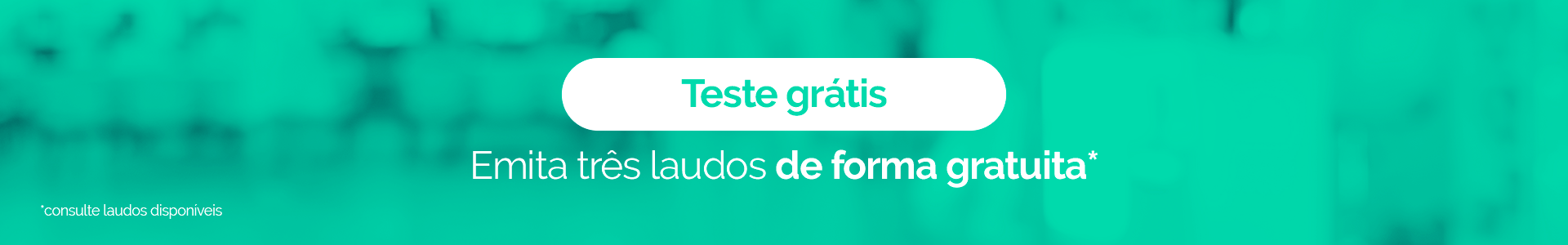 Banner para teste grátis na Mais Laudo